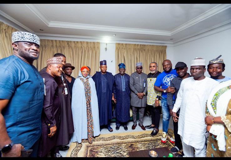 Nollywood Actors Meet Bola Tinubu (Photo)