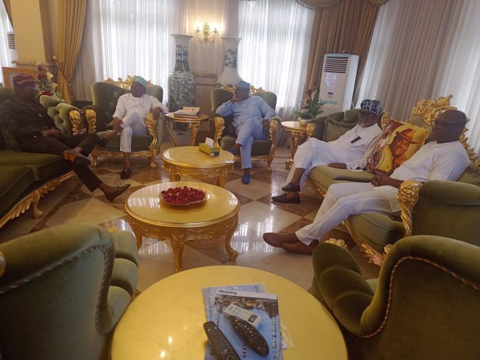 Will Governor Wike dump PDP for APC?  Sanwo-Olu, other APC Govs storm Rivers State 