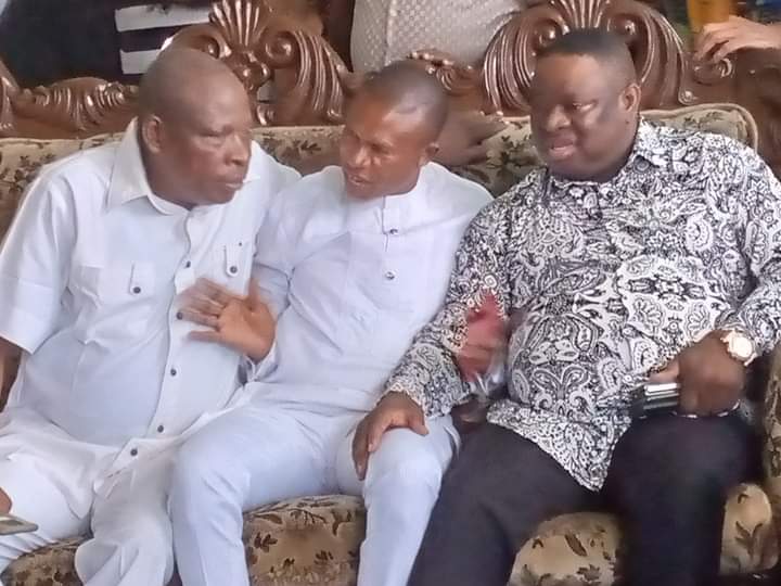 THE FOUNDER AND THE STATE ADVISORY COUNCIL OF THE PASTOR REUBEN INITIATIVE FOR GOOD LEADERSHIP AND ACCOUNTABILITY TODAY PAYS A SOLIDARITY VISIT TO THE COORDINATOR TINUBU SUPPORT GROUP CHIEF EBITIMI AMGBARI.