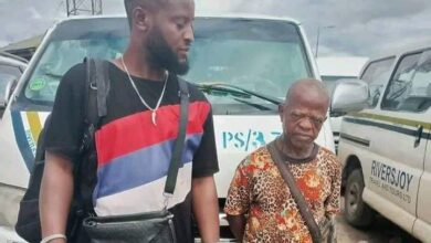 Homeless Veteran Nollywood Actor, Aguba Arrives Port Harcourt to Meet OPM Pastor