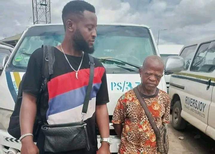 Homeless Veteran Nollywood Actor, Aguba Arrives Port Harcourt to Meet OPM Pastor