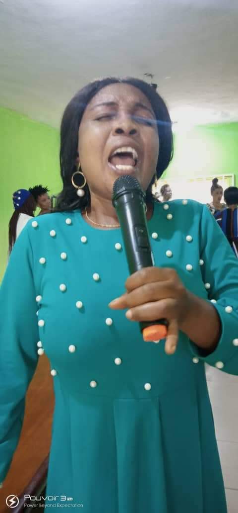 The wife of the founder Pastor Reuben Initiative For Good Leadership And Accountability Mrs Mercy Reuben attends the usual Prayer and fasting program Organize by the women wing of the Initiative led by Pst Esther Saiyou Martins at the National Secretariat of the Initiative.