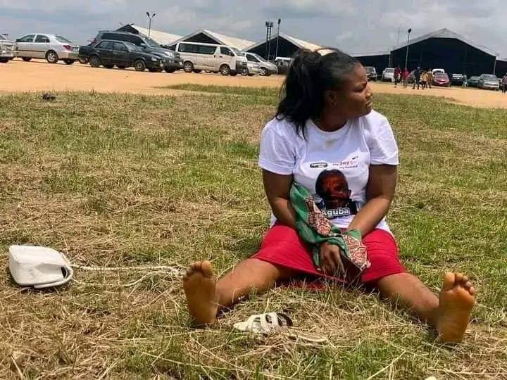 Breaking:  Beautiful Virgin visits Former Homeless Nollywood Actor Aguba at the OPM Church Headquarters