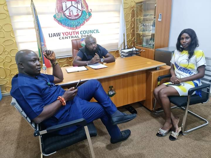 TEAM SAMANTHA PAYS A COURTESY VISIT TO OFFICE OF THE CHAIRMAN, IYC, CENTRAL ZONE