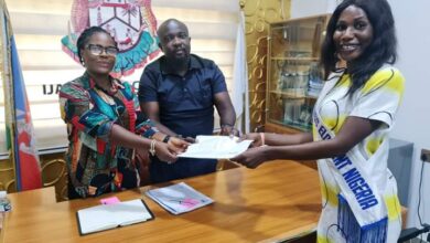 TEAM SAMANTHA PAYS A COURTESY VISIT TO OFFICE OF THE CHAIRMAN, IYC, CENTRAL ZONE