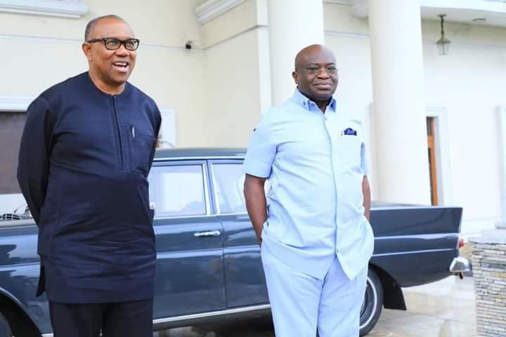 BREAKING NEWS Ikpeazu Presents 'First Ever Abia State Long Term Devt Plan' to Peter Obi
