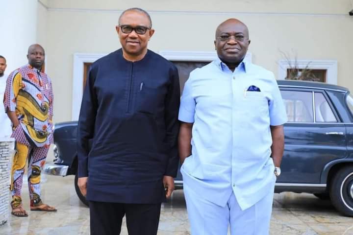 BREAKING NEWS Ikpeazu Presents 'First Ever Abia State Long Term Devt Plan' to Peter Obi