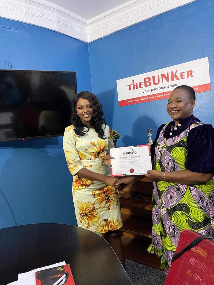 Miss Nollywood 2022 Karina Simon bags Certificate of public speaking from (WABMA)