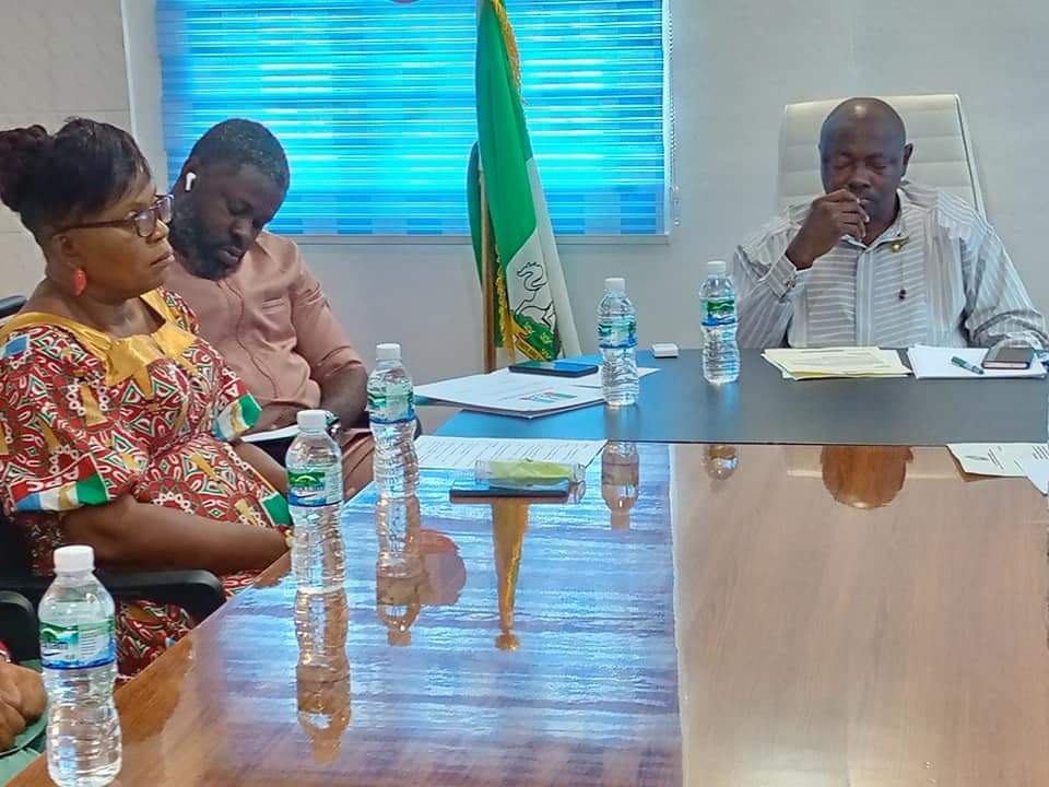 Bayelsa APC Chairman receives in audience the Coordinator APC Professionals women Council Pst Esther Martins