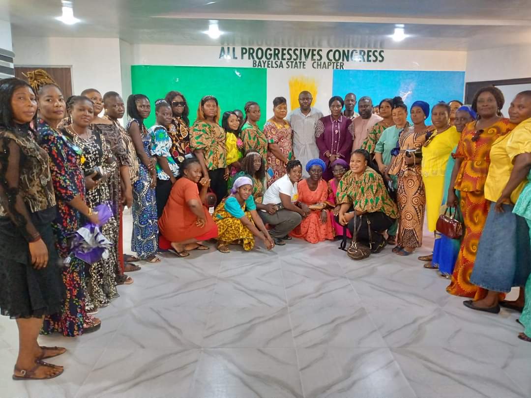 Bayelsa APC Chairman receives in audience the Coordinator APC Professionals women Council Pst Esther Martins