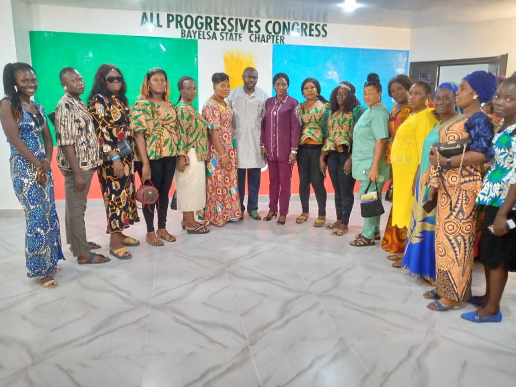 Bayelsa APC Chairman receives in audience the Coordinator APC Professionals women Council Pst Esther Martins