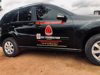 OCI Foundation Rewards Partner, Dr. Epunam With Mercedes SUV