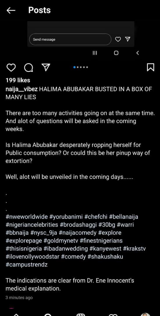*MISLEADING TALES: Halima Abubakar's Health Condition, Has No Spiritual Link — Medical Expert*