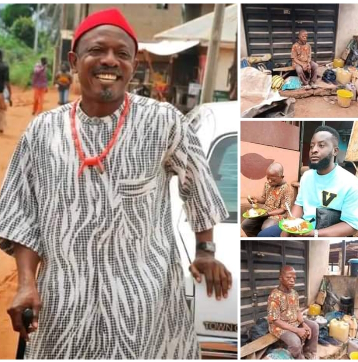 Nkem Owoh popularly called "Osuofia" offered to provide shelter for his Colleague in the Movie Industry, Mr. Kennet who was reportedly homeless