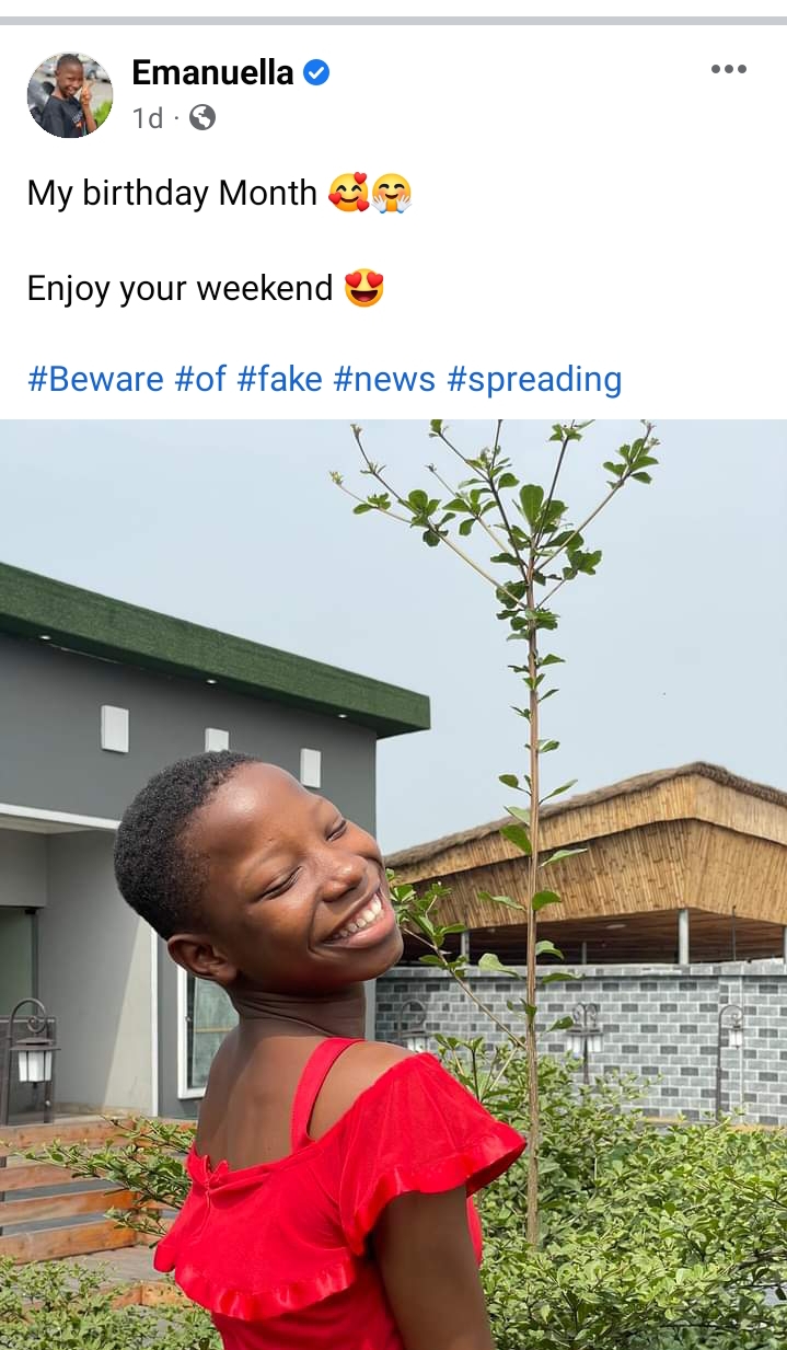 Emmanuella Speaks On Her Parents Receiving Marriage List From Ned Nwoko