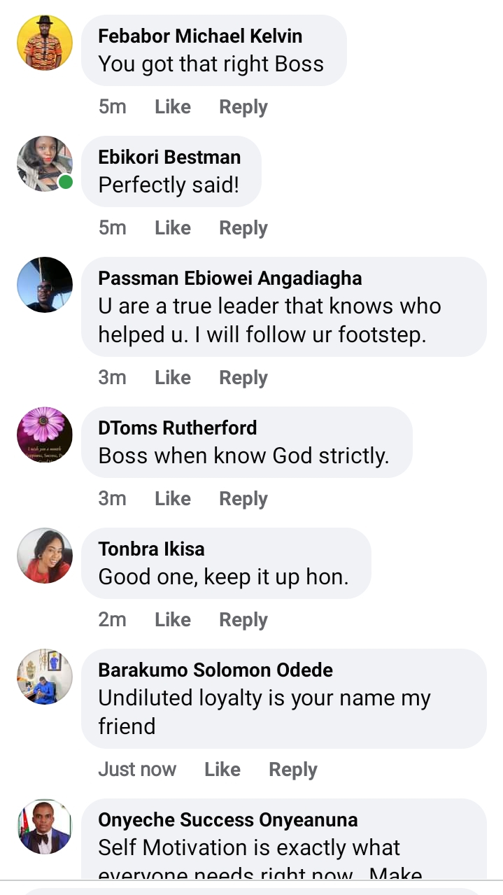 JUST IN: Sagbama LGA Chairman Hon. Embeleakpo P Alale urges followers to appreciates leaders who help them in time of need