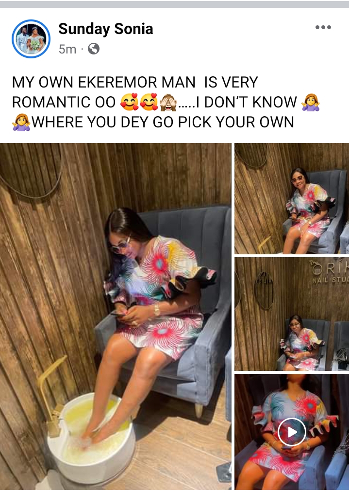 Get yourself a sugar daddy that spoils you like mine” Ex Miss Nollywood Sonia Sunday Konyefa