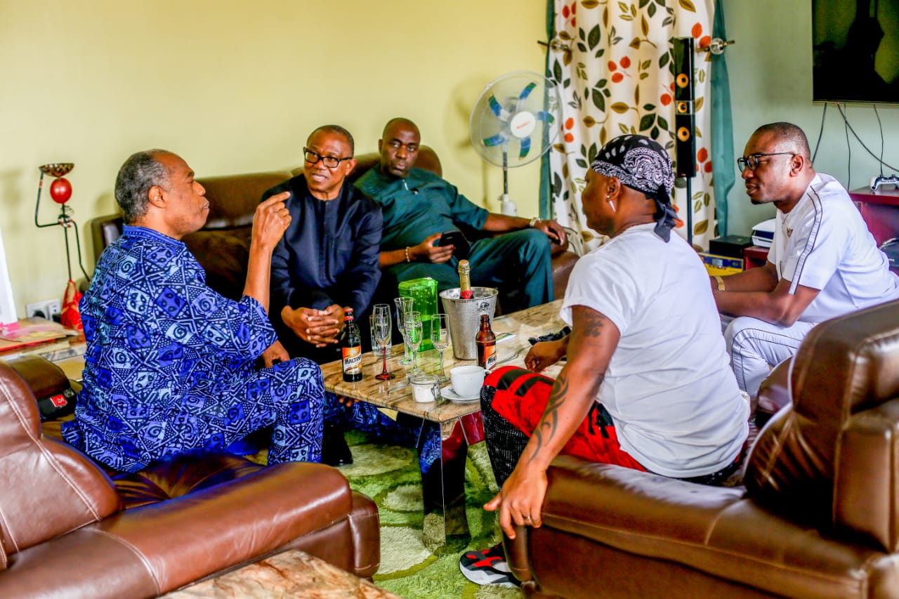 Charly Boy Meets Peter Obi, Femi Kuti For 'Nigerian Youth Decide' To Hold In FCT