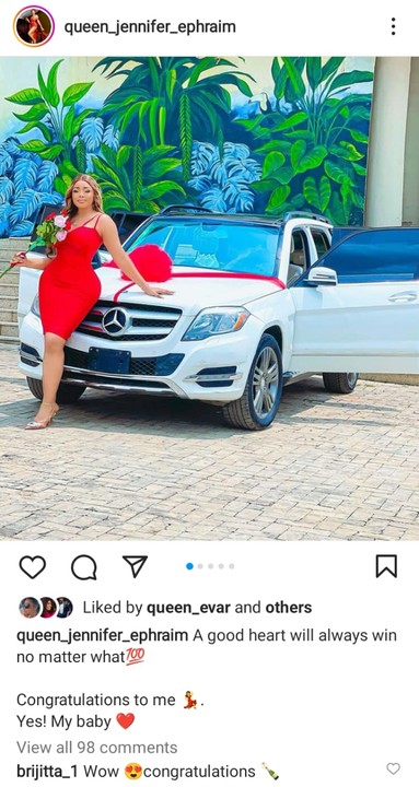 Ex Beauty Queen Jennifer Ephraim Gets Expensive Car Gift Ahead Of Birthday