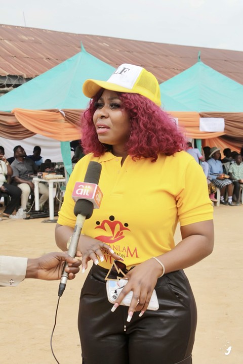 Vivian Lam Marks Birthday Amidst Fanfare With Abuja Primary, Secondary School Students