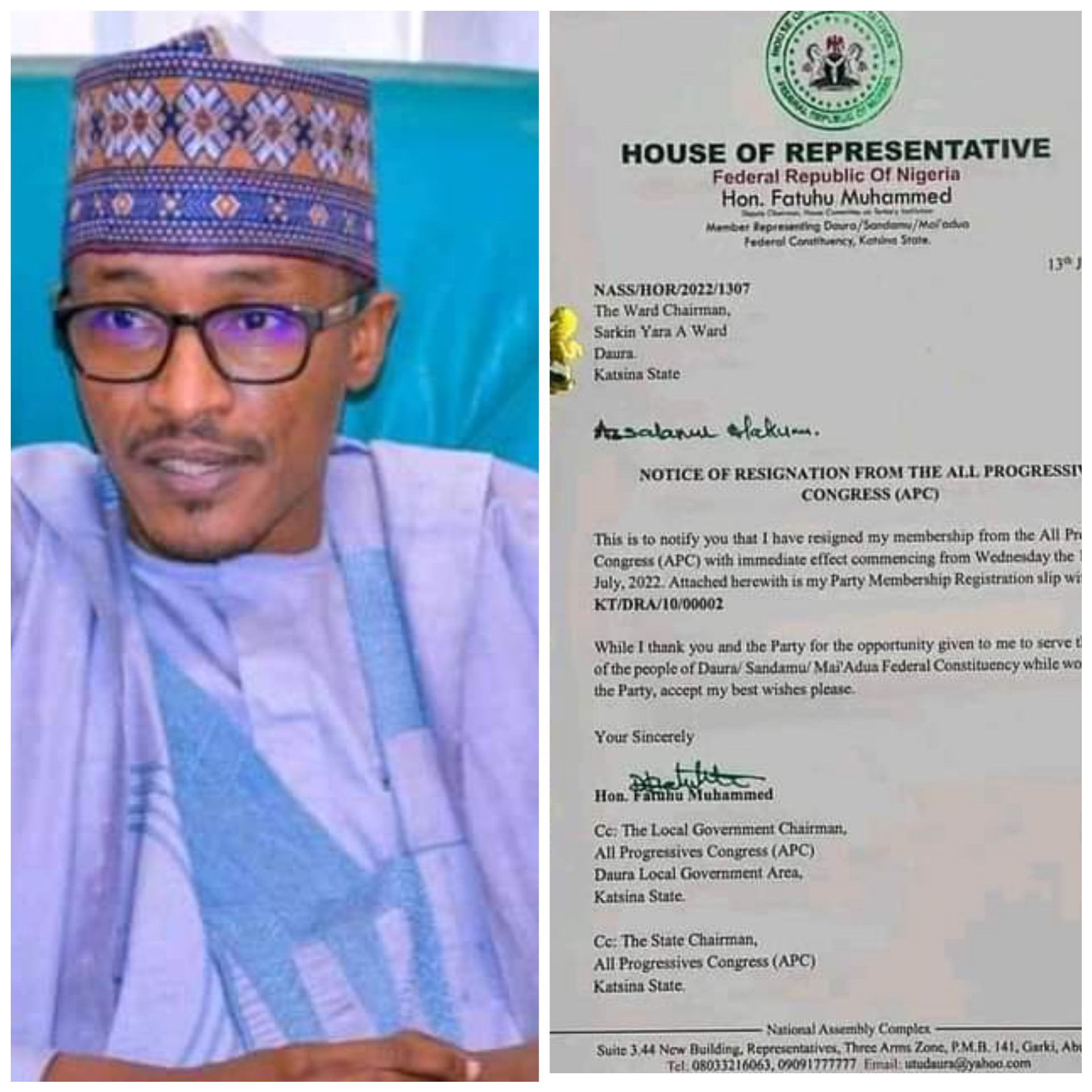 President Buhari’s nephew dumps APC after losing re-election ticket