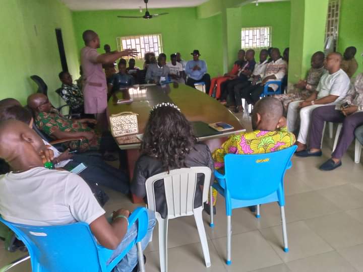 LOCAL GOVERNMENT COORDINATORS OF THE PASTOR REUBEN INITIATIVE SUBMITS MID-TERM REPORT AS DG DR. SOLOMON DAVID APPRAISED LGA COORDINATORS, OTHER EXECUTIVES AT THE INITIATIVE'S HEADQUARTERS IN YENAGOA