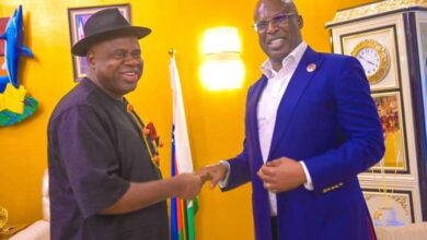 Gov. Diri Receives Sylva, CDS, NNPC GMD in Govt. House