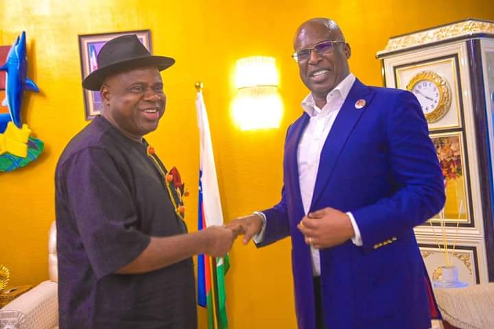Gov. Diri Receives Sylva, CDS, NNPC GMD in Govt. House