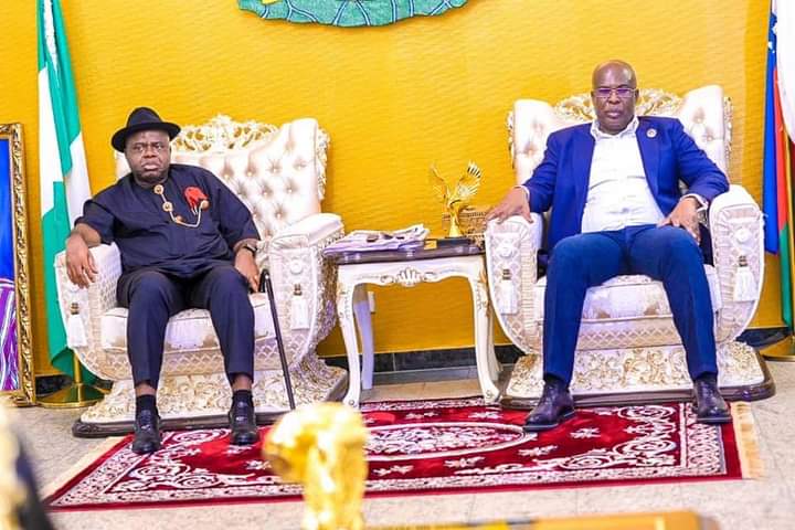 Gov. Diri Receives Sylva, CDS, NNPC GMD in Govt. House