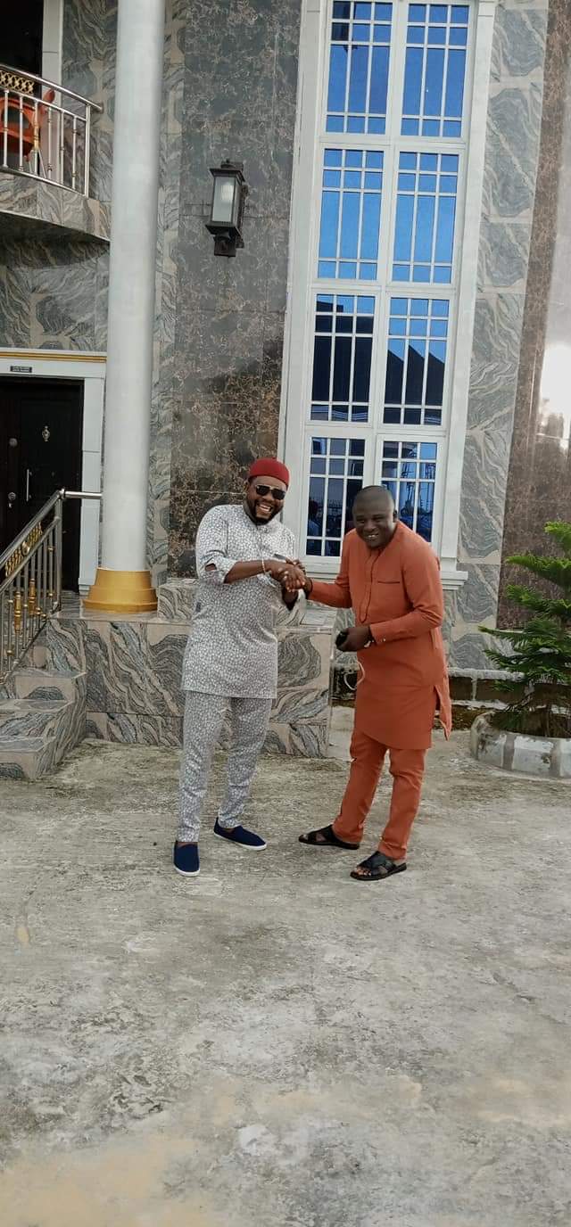 Barakumo felicitates with the South South Coordinator Ohaeneze Ndigbo youth wing Chief Chinedu Arthur