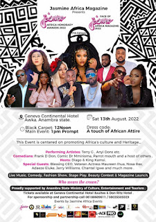 Terry G, Anyi Dons, Blessing CEO, Frank D Don Others To Storm Anambra For Face Of Jasmine Africa Award