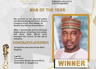 Governor Sani Bello Emerges Democracy Man Of The Year