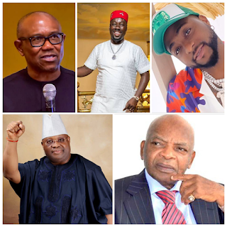 11th Peace Achievers International Awards: Peter Obi, Obi Cubana, Adeleke, Prince Arthur Eze,Davido Nominated For Man Of The Year