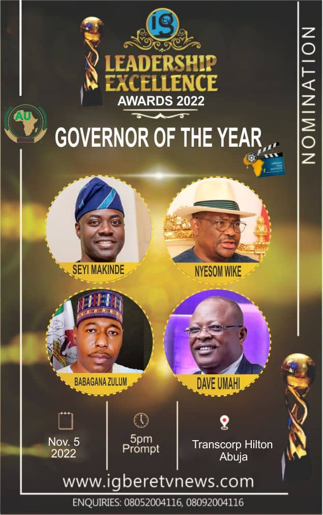 Zulum Emerges 2022 'Best Governor Of The Year' By Leadership Excellence Awards