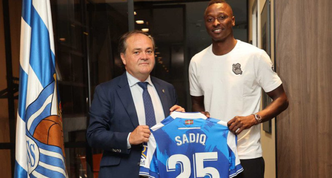Super Eagles striker Sadiq Umar joins Real Sociedad for €20m
