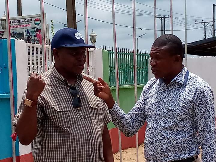 DG PASTOR REUBEN INITIATIVE DR SOLOMON DAVID TODAY INSPECTS TSG CAMPAIGN HEADQUARTERS IN YENAGOA, MEETS DIRECTOR GENERAL PRINCE EBITIMI AMGBARE