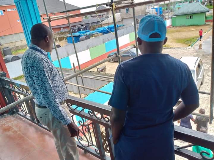 DG PASTOR REUBEN INITIATIVE DR SOLOMON DAVID TODAY INSPECTS TSG CAMPAIGN HEADQUARTERS IN YENAGOA, MEETS DIRECTOR GENERAL PRINCE EBITIMI AMGBARE