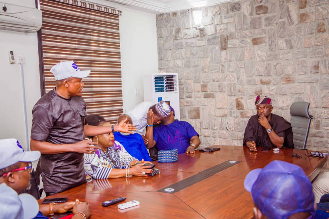 CHIEF PASTOR REUBEN MEETS WITH THE NATIONAL COORDINATOR OF THE CITY BOY PROJECT IN THE OFFICE OF THE FIRST SON OF BOLA AHMED TINUBU IN ABUJA.