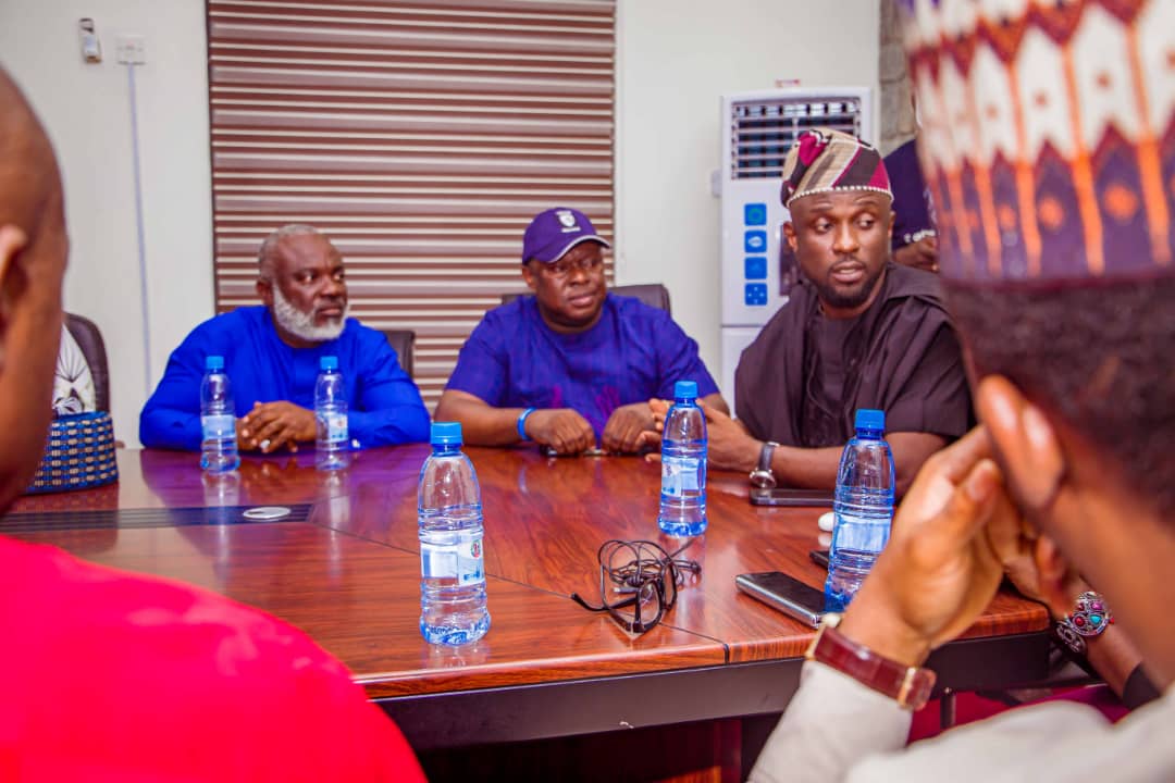 CHIEF PASTOR REUBEN MEETS WITH THE NATIONAL COORDINATOR OF THE CITY BOY PROJECT IN THE OFFICE OF THE FIRST SON OF BOLA AHMED TINUBU IN ABUJA.