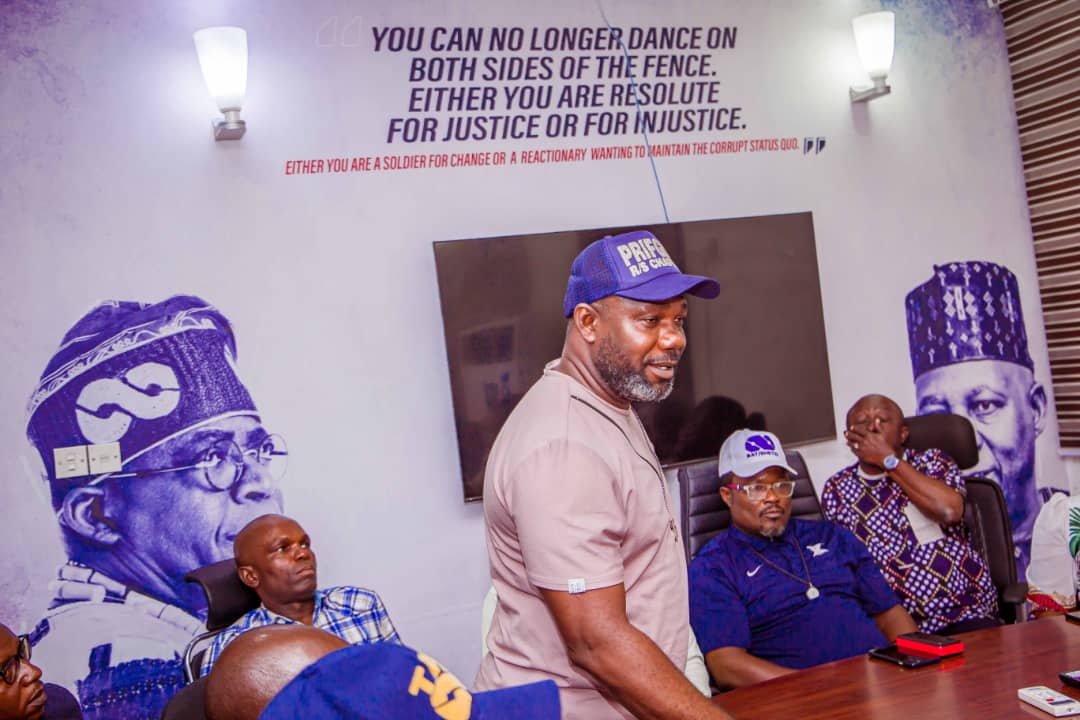 CHIEF PASTOR REUBEN MEETS WITH THE NATIONAL COORDINATOR OF THE CITY BOY PROJECT IN THE OFFICE OF THE FIRST SON OF BOLA AHMED TINUBU IN ABUJA.