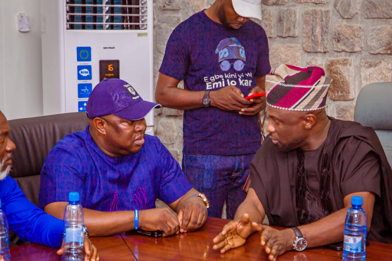 CHIEF PASTOR REUBEN MEETS WITH THE NATIONAL COORDINATOR OF THE CITY BOY PROJECT IN THE OFFICE OF THE FIRST SON OF BOLA AHMED TINUBU IN ABUJA.