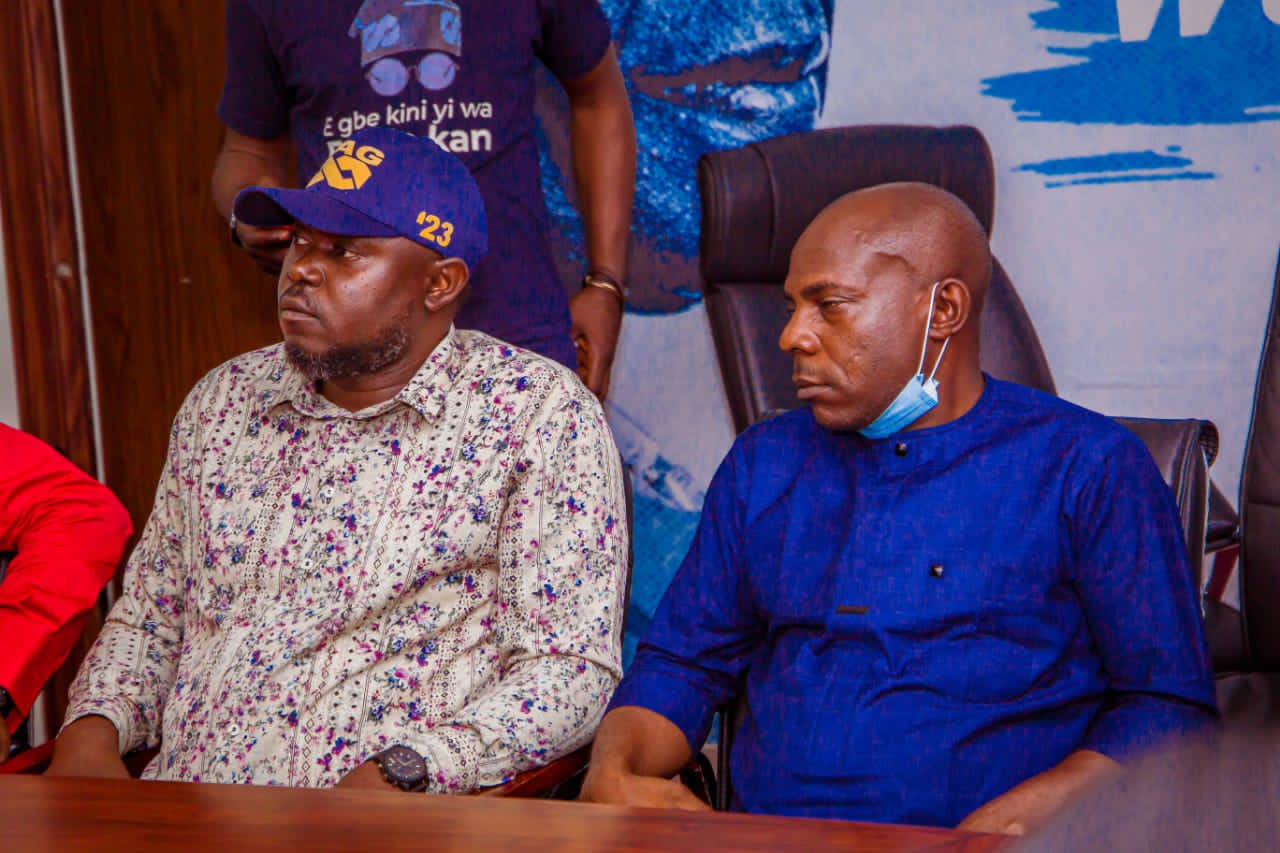 CHIEF PASTOR REUBEN MEETS WITH THE NATIONAL COORDINATOR OF THE CITY BOY PROJECT IN THE OFFICE OF THE FIRST SON OF BOLA AHMED TINUBU IN ABUJA.