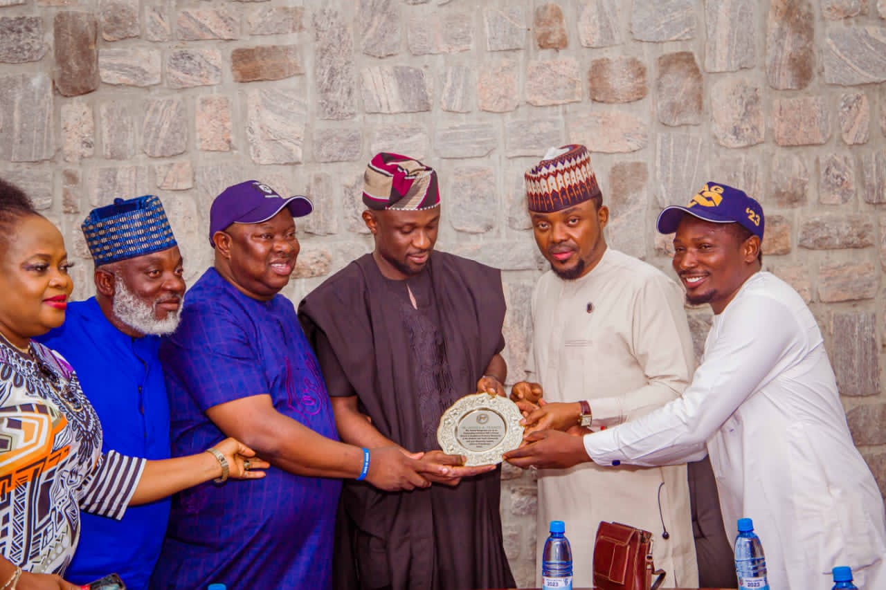 CHIEF PASTOR REUBEN MEETS WITH THE NATIONAL COORDINATOR OF THE CITY BOY PROJECT IN THE OFFICE OF THE FIRST SON OF BOLA AHMED TINUBU IN ABUJA.