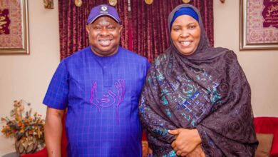 THE NATIONAL DEPUTY WOMAN LEADER OF APC RECEIVED IN AUDIENCE CHIEF PASTOR REUBEN CLIFFORD WILSON AHEAD OF CAMPAIGNS.