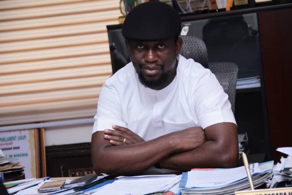 COMMISSIONER FOR HEALTH RECEIVED IN AUDIENCE MISS NOLLYWOOD INTERNATIONAL 2022 KARINA SIMON PORIPO IN HIS OFFICE AHEAD OF 2022 TEENAGE OUTREACH PROGRAM IN YENAGOA