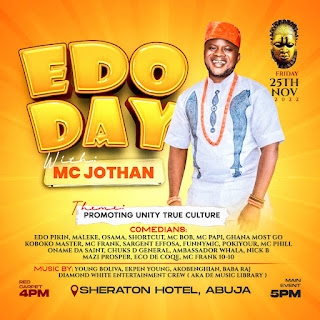 Edo Pikin, Maleke, Osama, Koboko Master, Others To Feature At Edo Day With MC Jothan