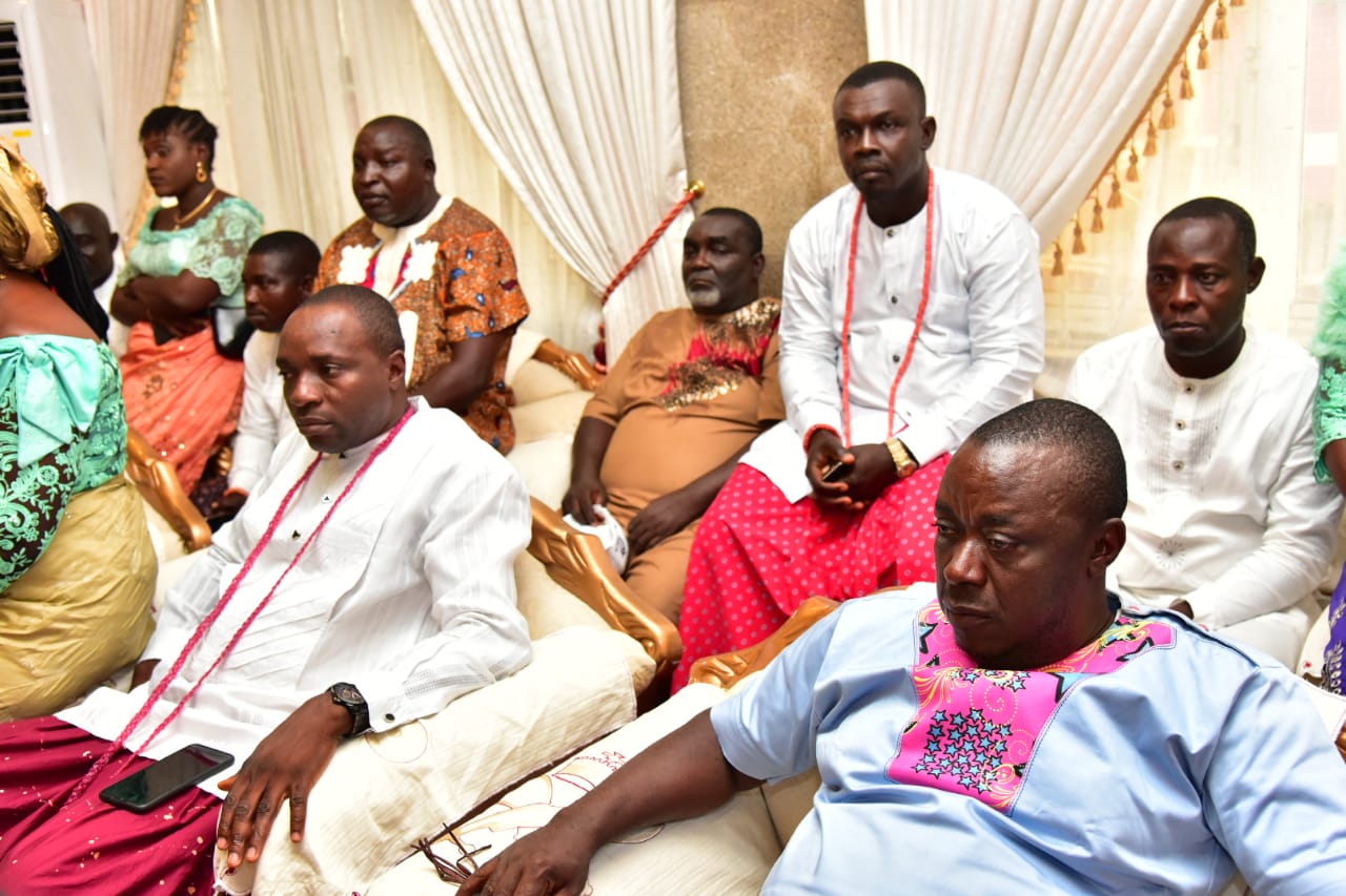 The Olu of Warri ,His Majesty Ogiame Atuwatse 111 Received founder Pastor Reuben Initiative Chief Pastor Reuben Clifford Wilson and his Entourage ahead of today's Inauguration.
