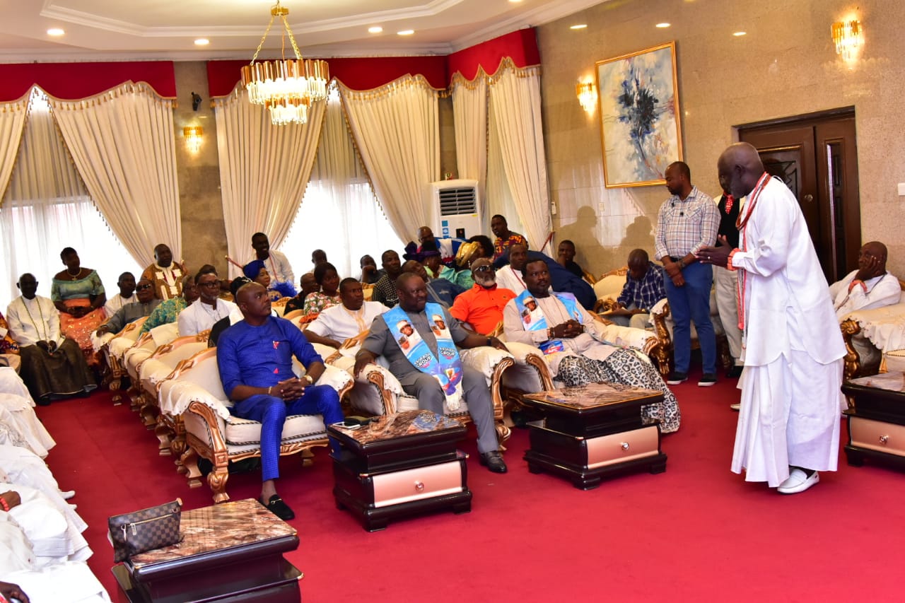 The Olu of Warri ,His Majesty Ogiame Atuwatse 111 Received founder Pastor Reuben Initiative Chief Pastor Reuben Clifford Wilson and his Entourage ahead of today's Inauguration.