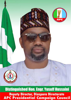 Hon. Yusuff Hussaini Appointed Dep. Director Diaspora Directorate Of APC Presidential Campaign Council