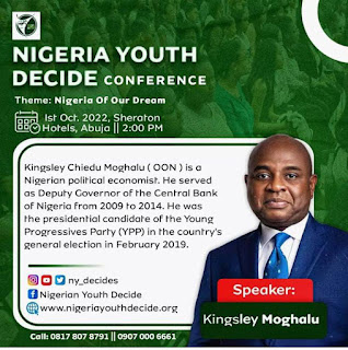 Williams Uchemba To Storm Abuja Oct 1 For Nigeria Youth Decide Conference, Falana, Moghalu, Others To Speak